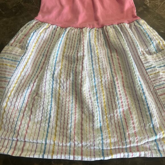 Hanna Andersson Spring Summer Sleeveless Dress Size 4T 5T 110 - Picture 2 of 3